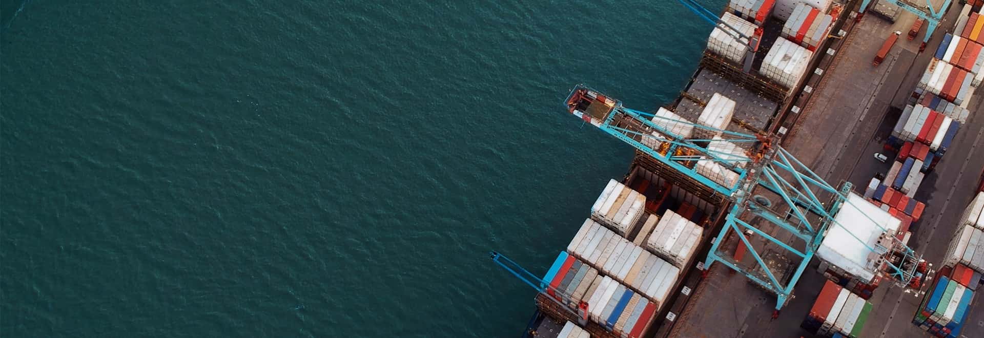 Container ships and freight logistics background
